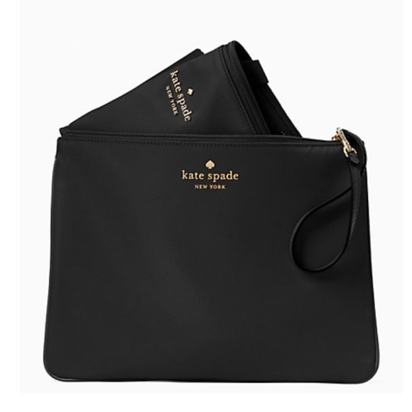 HP 🎉NWT KATE SPADE BLACK MEL PACKABLE TOTE BAG - Picture 7 of 13